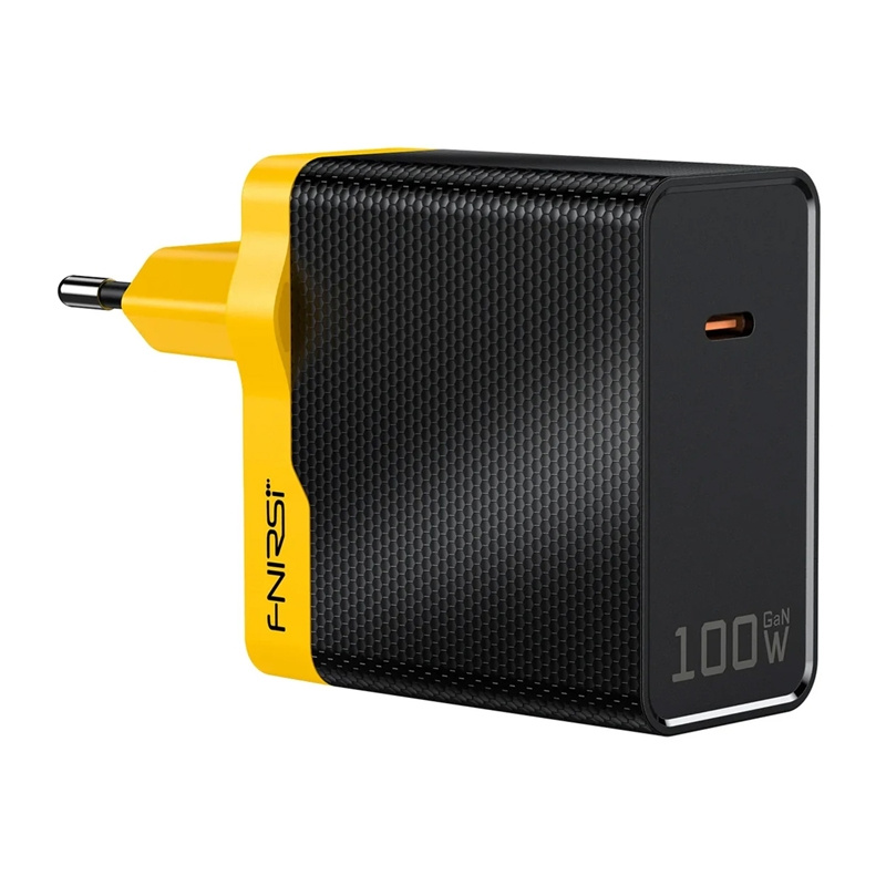 Napájecí adaptér Fnirsi 100W Síťová nabíječka GaN Power Usb-c Rychlé nabíjení
