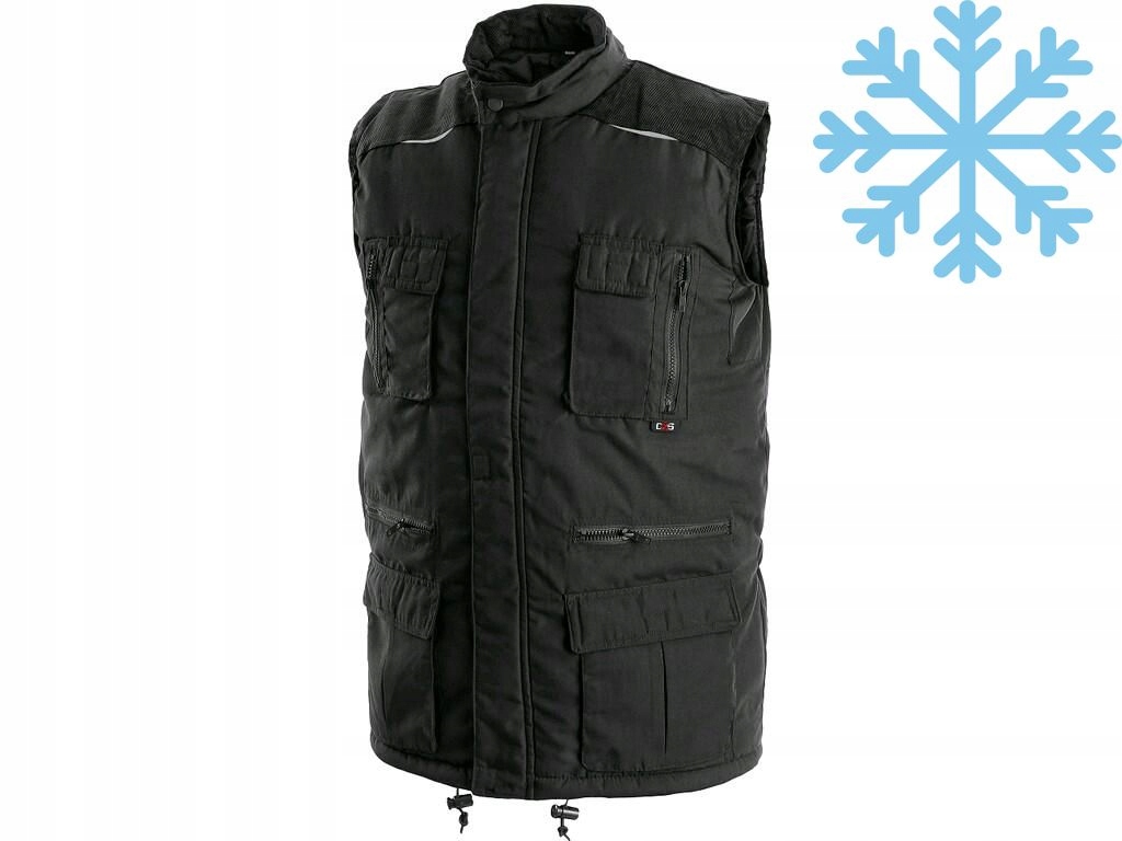 Bunda Bez Rukávů Bez Rukávů Cxs Ohio Černá, Velikost L