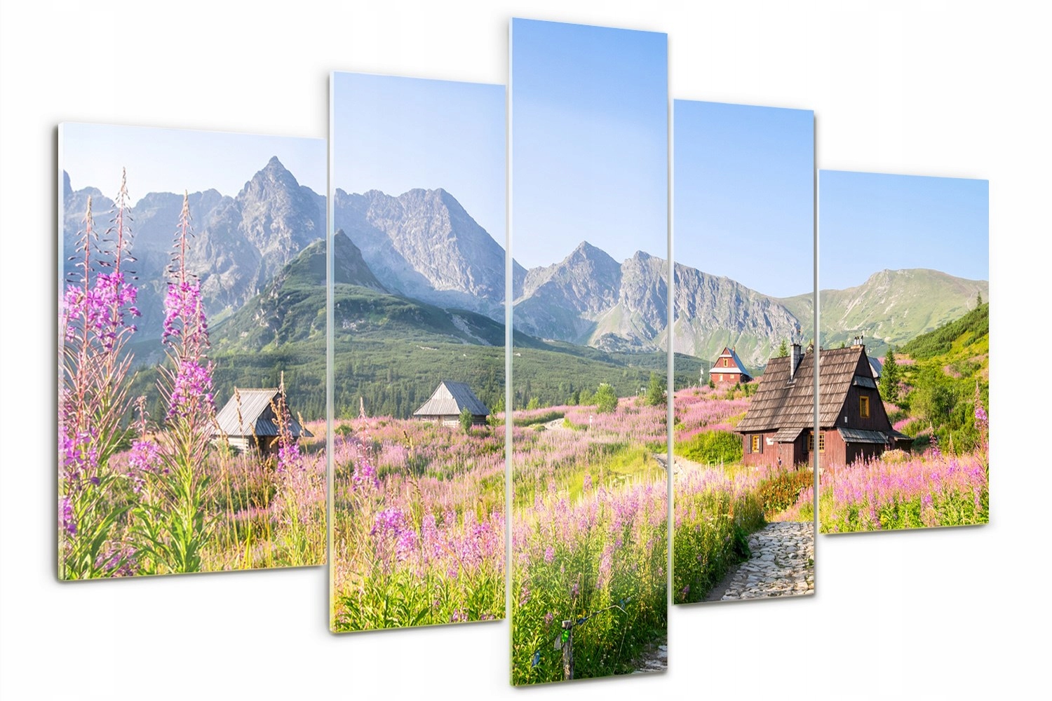 

Obraz szklany tryptyk sypialnia Chatki w górach