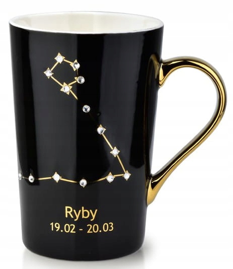 

Kubek znak zodiaku Zodiak z cyrkoniami Ryby