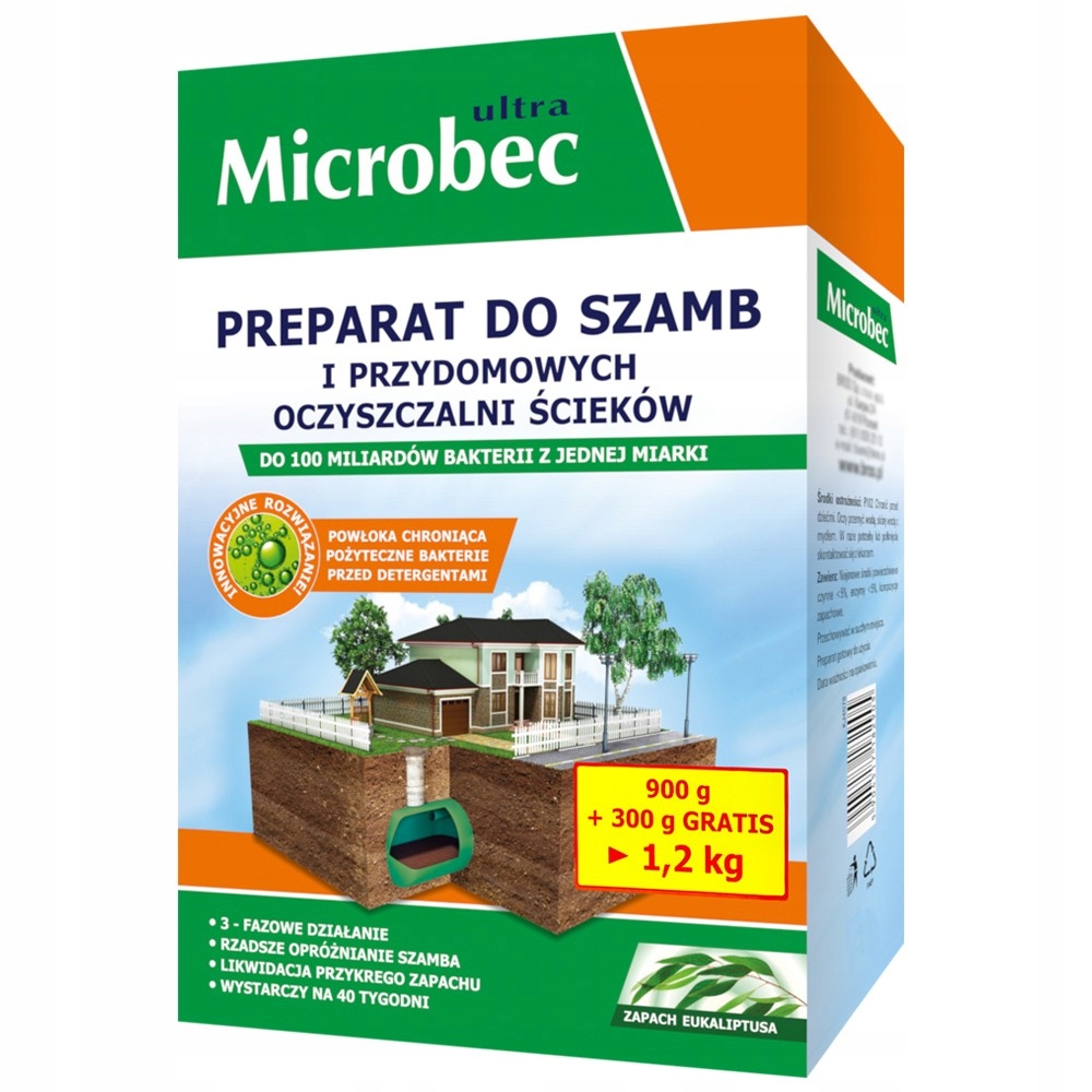

Microbec ultra Bakterie do szamba eko 900+300 euka