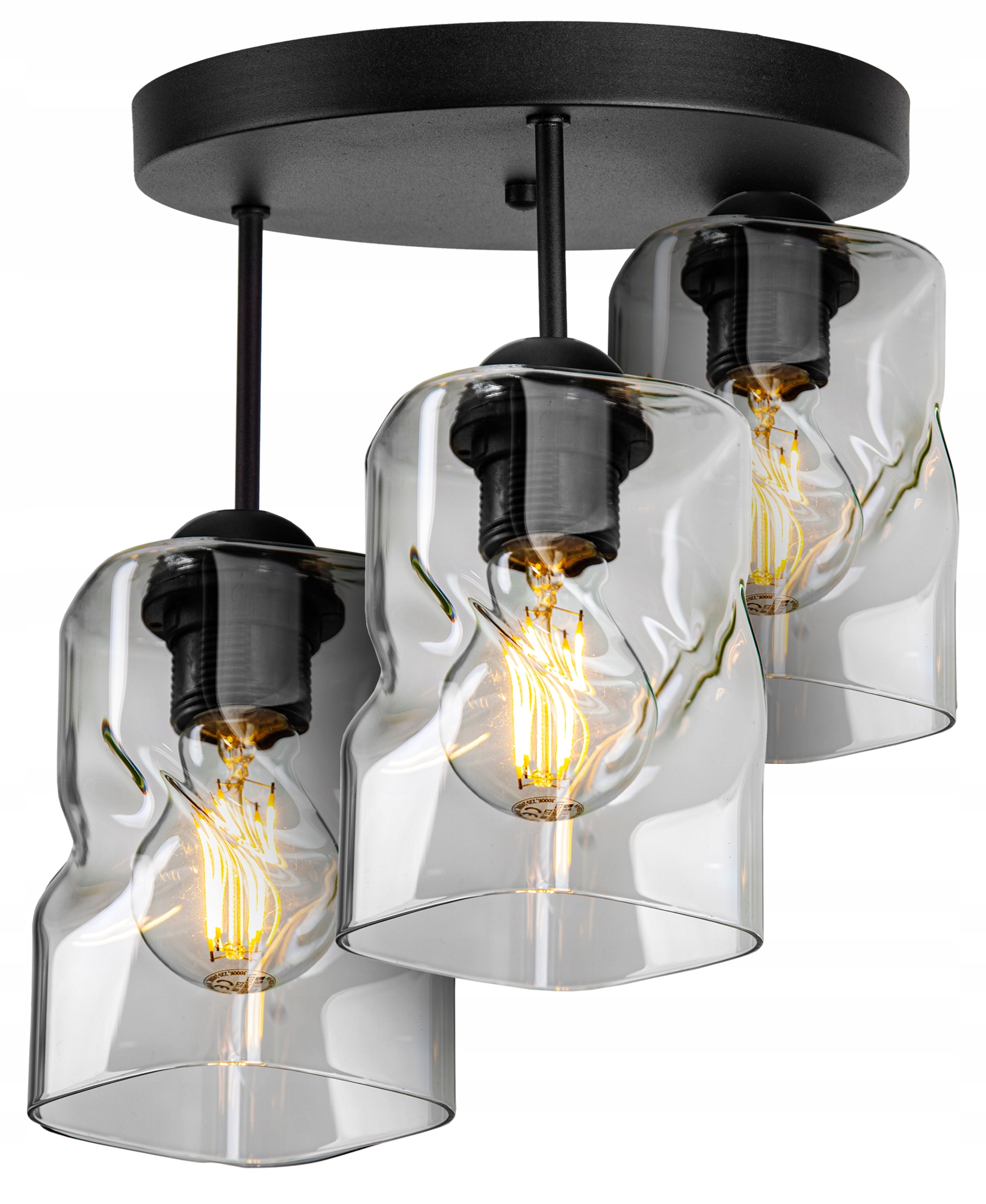 SZKLANA LAMPA WISZĄCA SUFITOWA ŻYRANDOL PLAFON LED Rodzaj lampy Sufitowe - wiszące