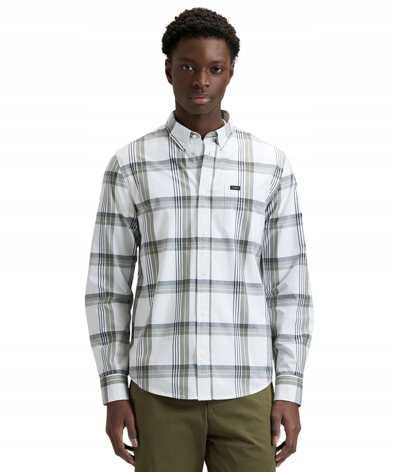 Košile Lee Button Down 112376563 Lichen Navy Paid L