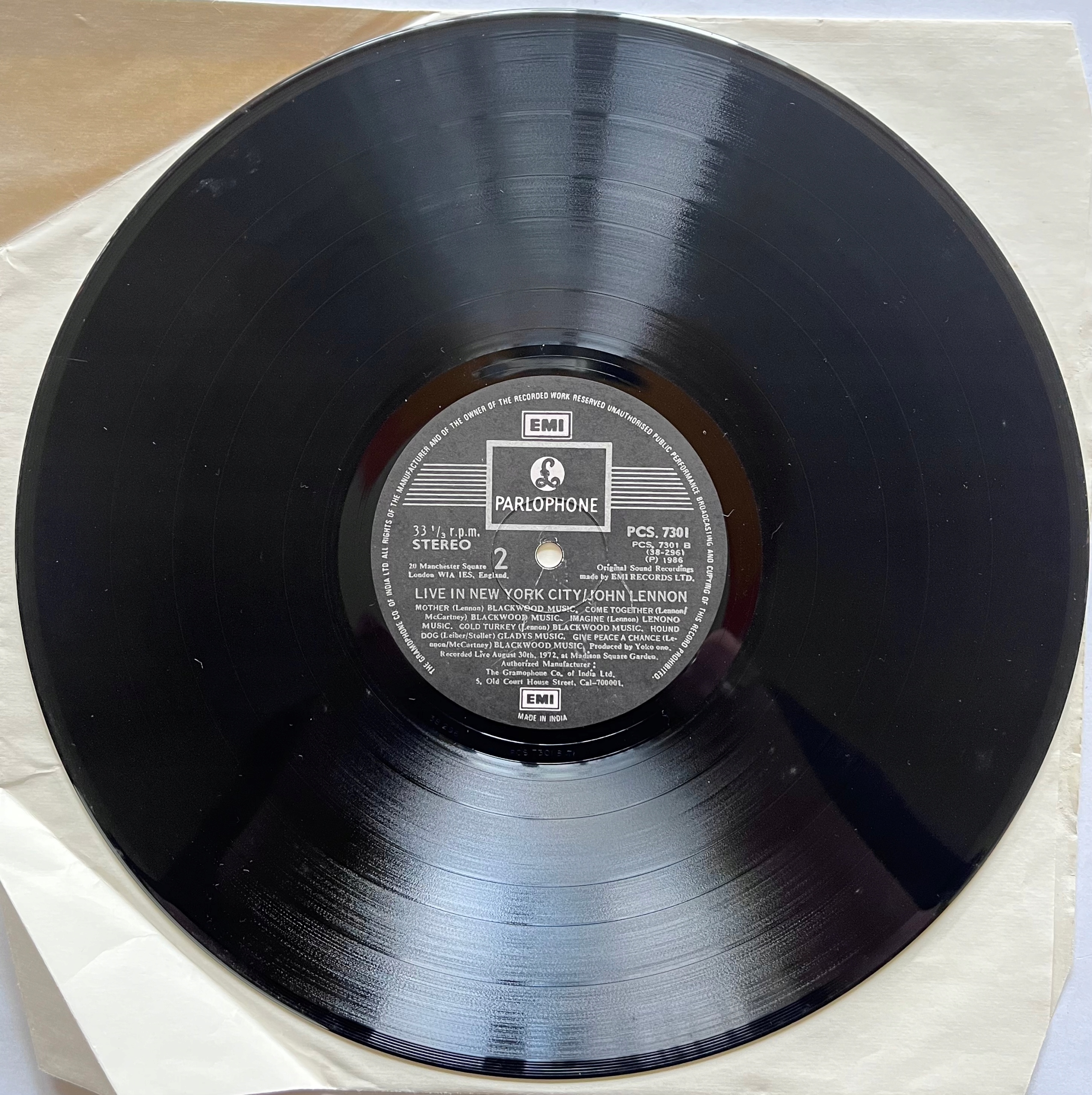 LIVE IN NEW YORK CITY John Lennon Wytwórnia Supraphon