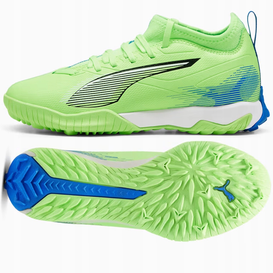 Puma Ultra 5 Match Tt+ MID Jr (36) Buty dziecięce Zielone na sztuczną trawę