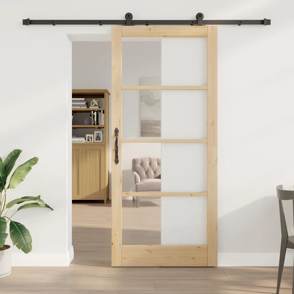 vidaXL Posuvné dveře Orkdal Přírodní 93 x 211 cm