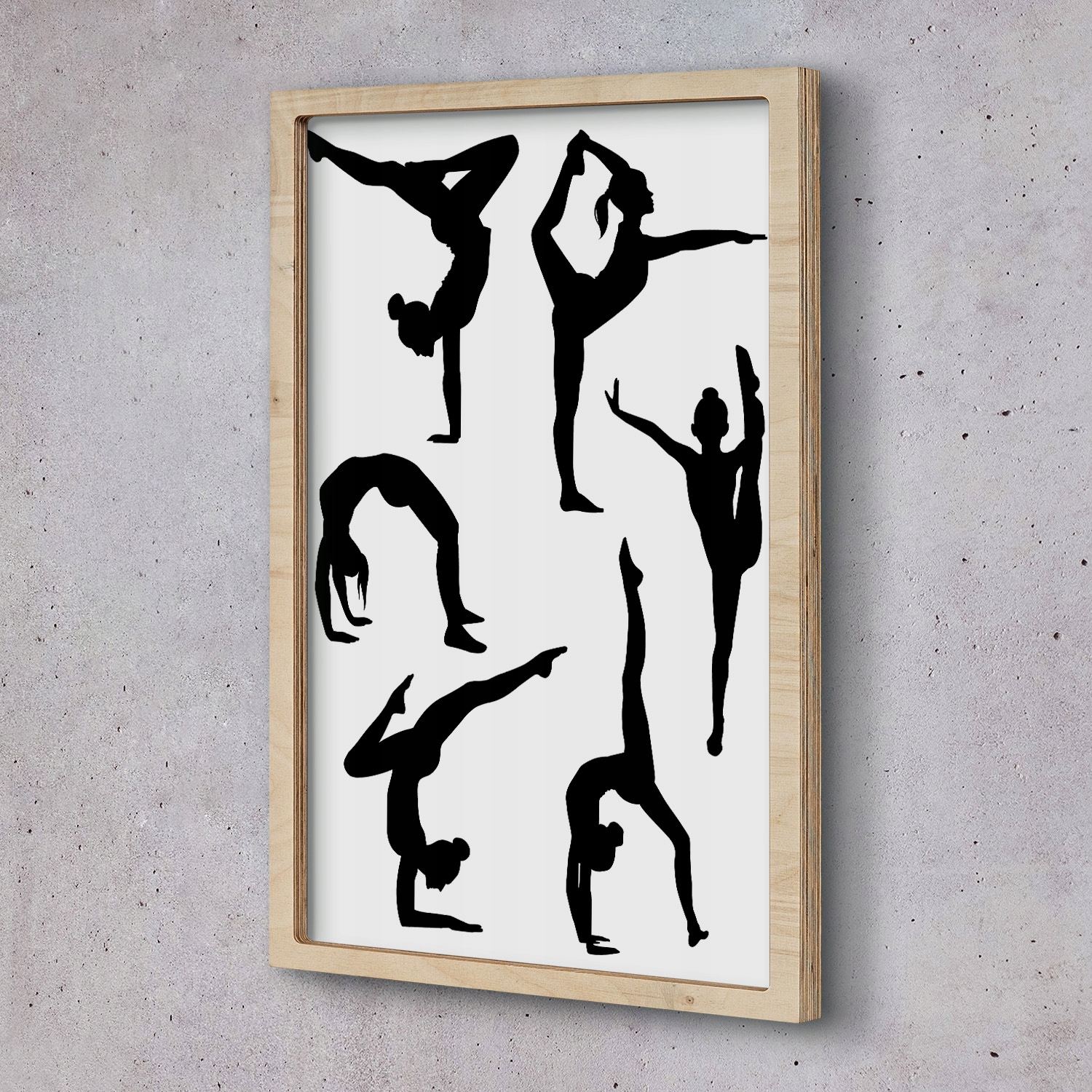 Obraz v rámu na zeď Žena gymnastika 40x60
