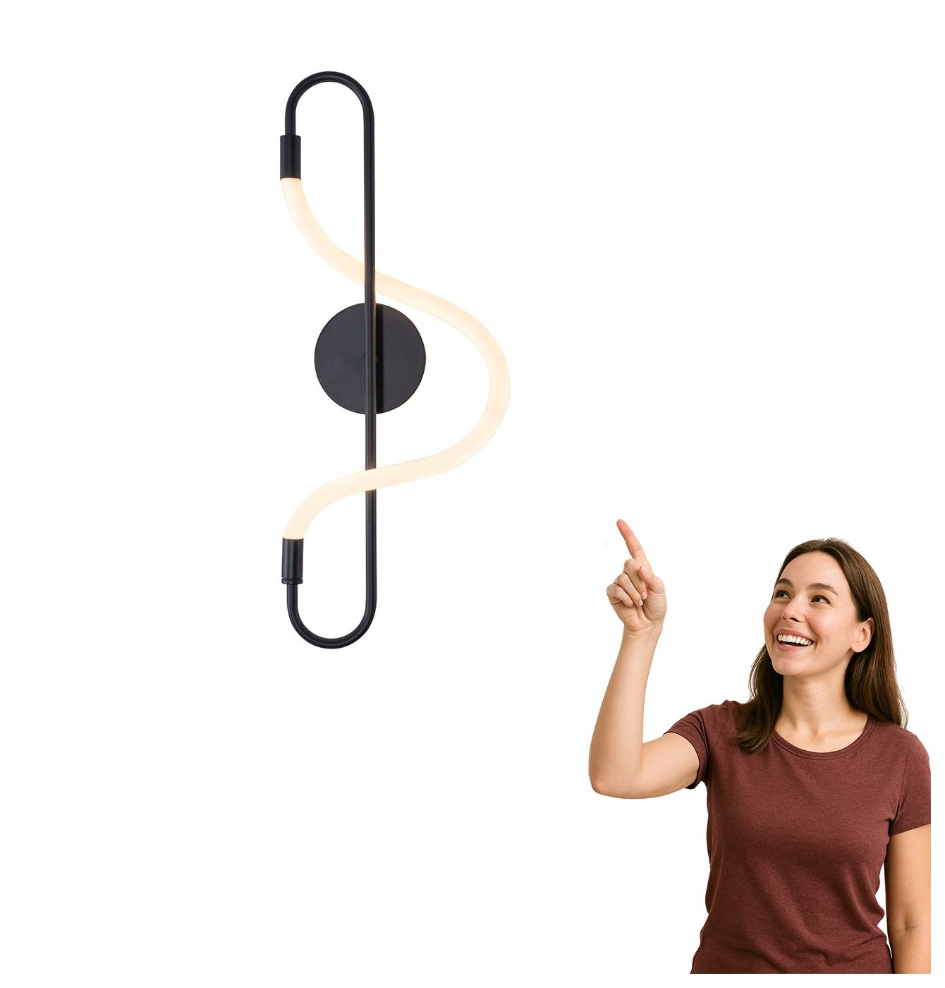 Led nástenné svietidlo 10W Balbo 20006WB-BK Zuma Line