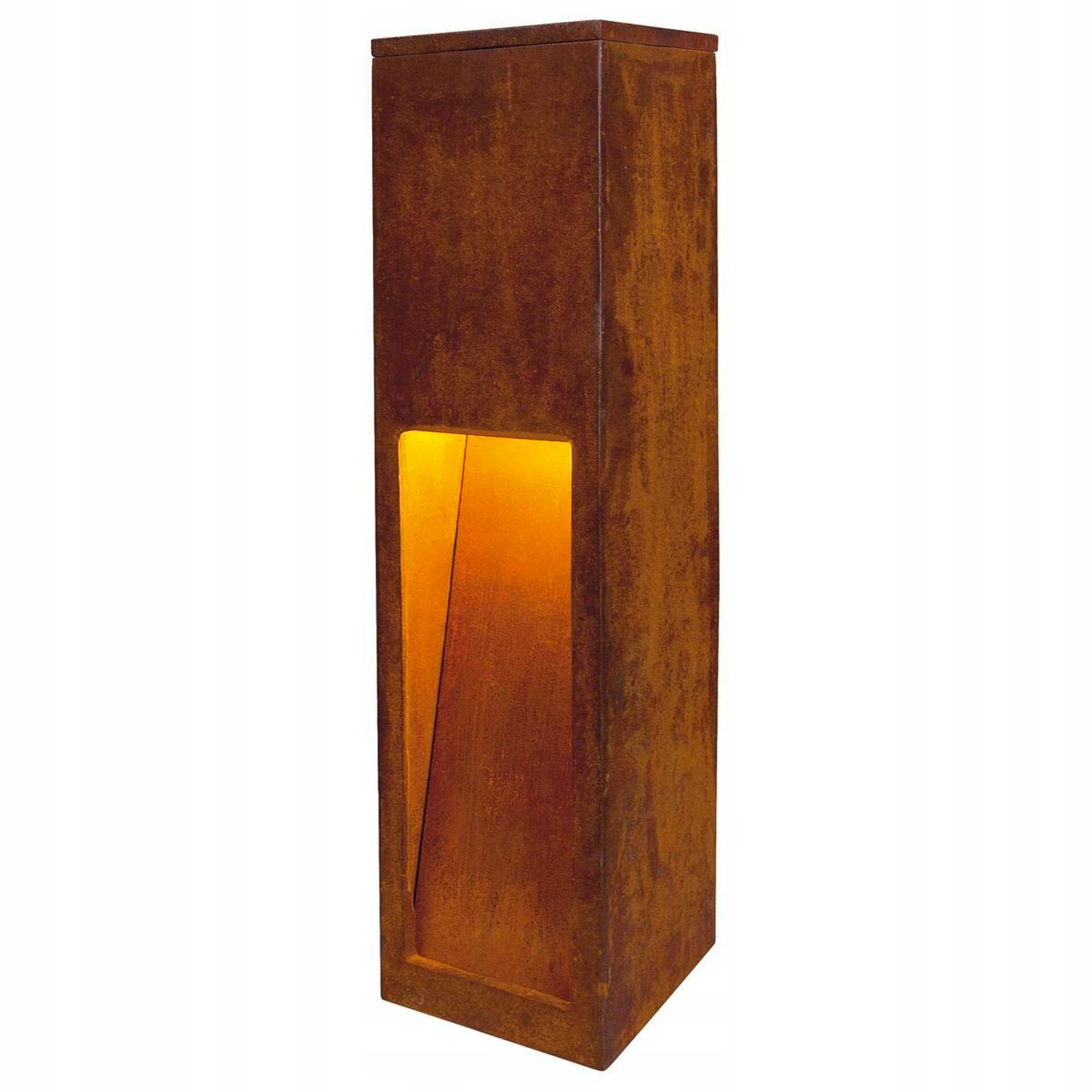 Slv Big White Rusty Slot 50, vonkajšia stojacia lampa, Tc-dse, IP44, hrdzavé ž