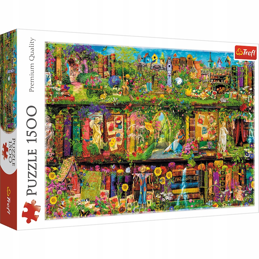 

Puzzle 1500 elementów Baśniowa biblioteczka
