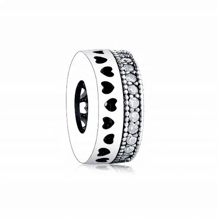 

Charms Ażurowe Serduszka do Pandora Apart cyrkonie