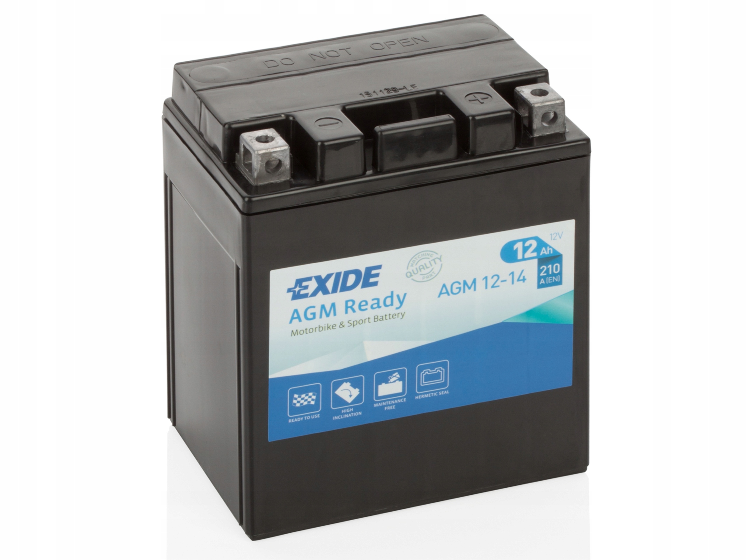 

Akumulator 12V 12Ah AGM12-14 Exide Agm Ready