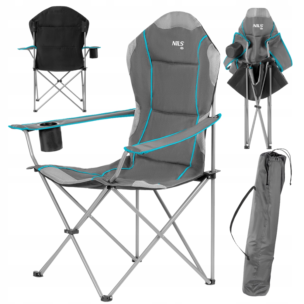 Nils Krzesło Plażowe Turystyczne Składane Wędkarskie Na Ryby Pokrowiec