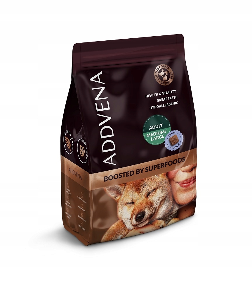 Addvena Boosted by Superfoods Adult medium&large 2,5kg