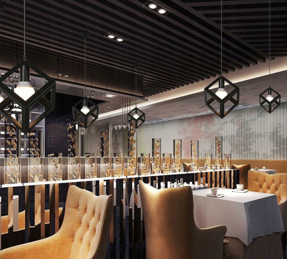 Lampa wisząca loft sweden czarna pojedyncza E27 Marka Syntron