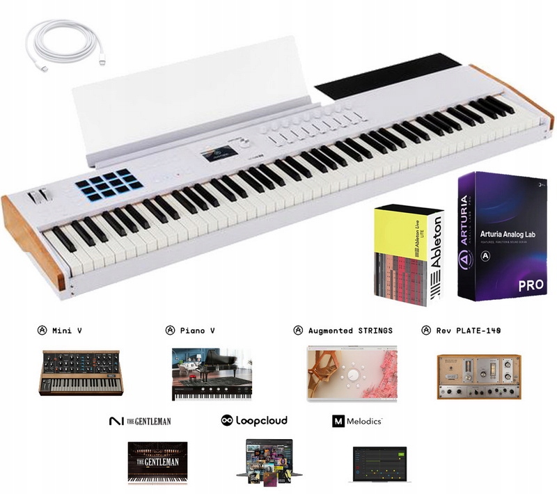 Arturia KeyLab 88 MK3 White Klawiatura Sterująca Analog Lab +ableton w24h