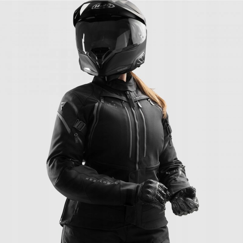 Dámska Textilná Motocyklová Bunda Rebelhorn Hardy 3.0 Black Xs