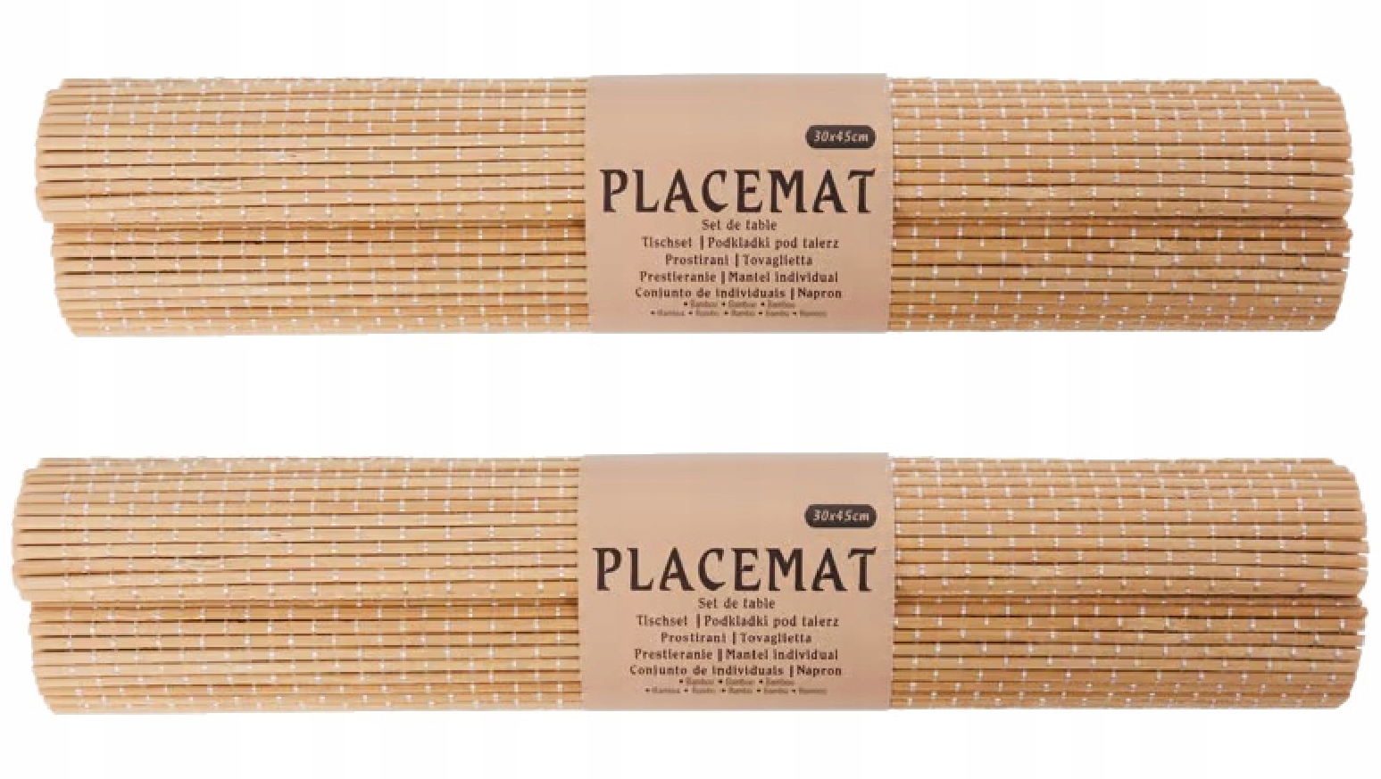 Bambusové podložky na ochranu pred poškriabaním, náladový vzhľad, prírodné