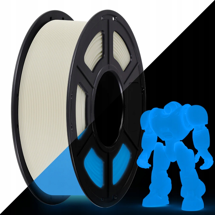 Filament Anycubic PLA GLOW Blue Niebieski 1kg 1.75mm ŚWIECI W CIEMNOŚCI