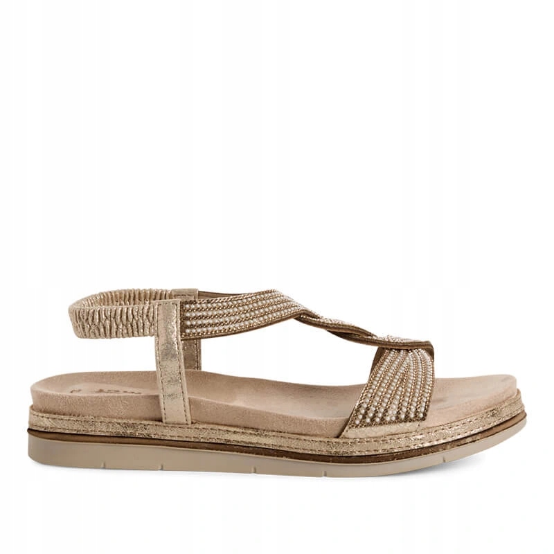 Dámské sandály Tamaris 1-28200-44-964 Copper Comb zlaté na platformě