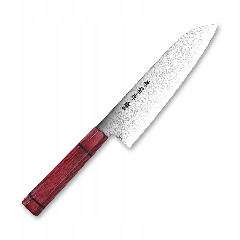 Japonský nôž Santoku 180 mm Kanetsune Damascus Minamo-Kaze