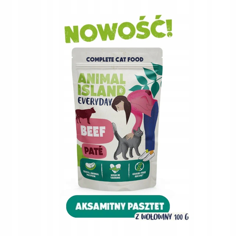 Levně 10X Animal Island Everyday paštika wolowina 85g
