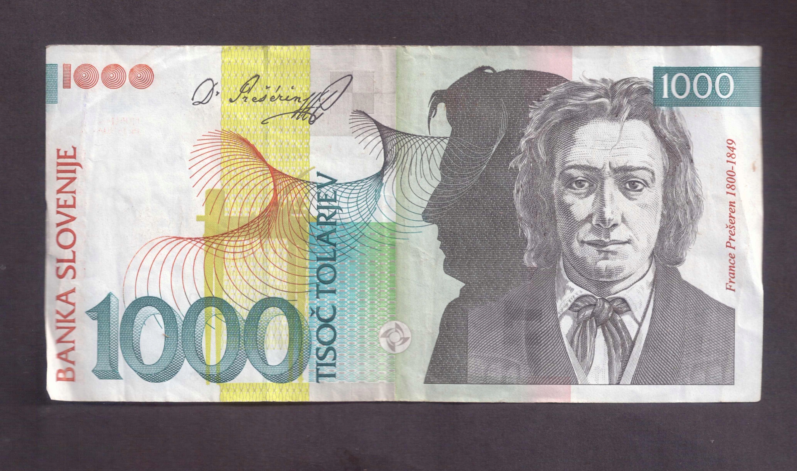 Słowenia - banknot - 1000 Tolar 2000 rok