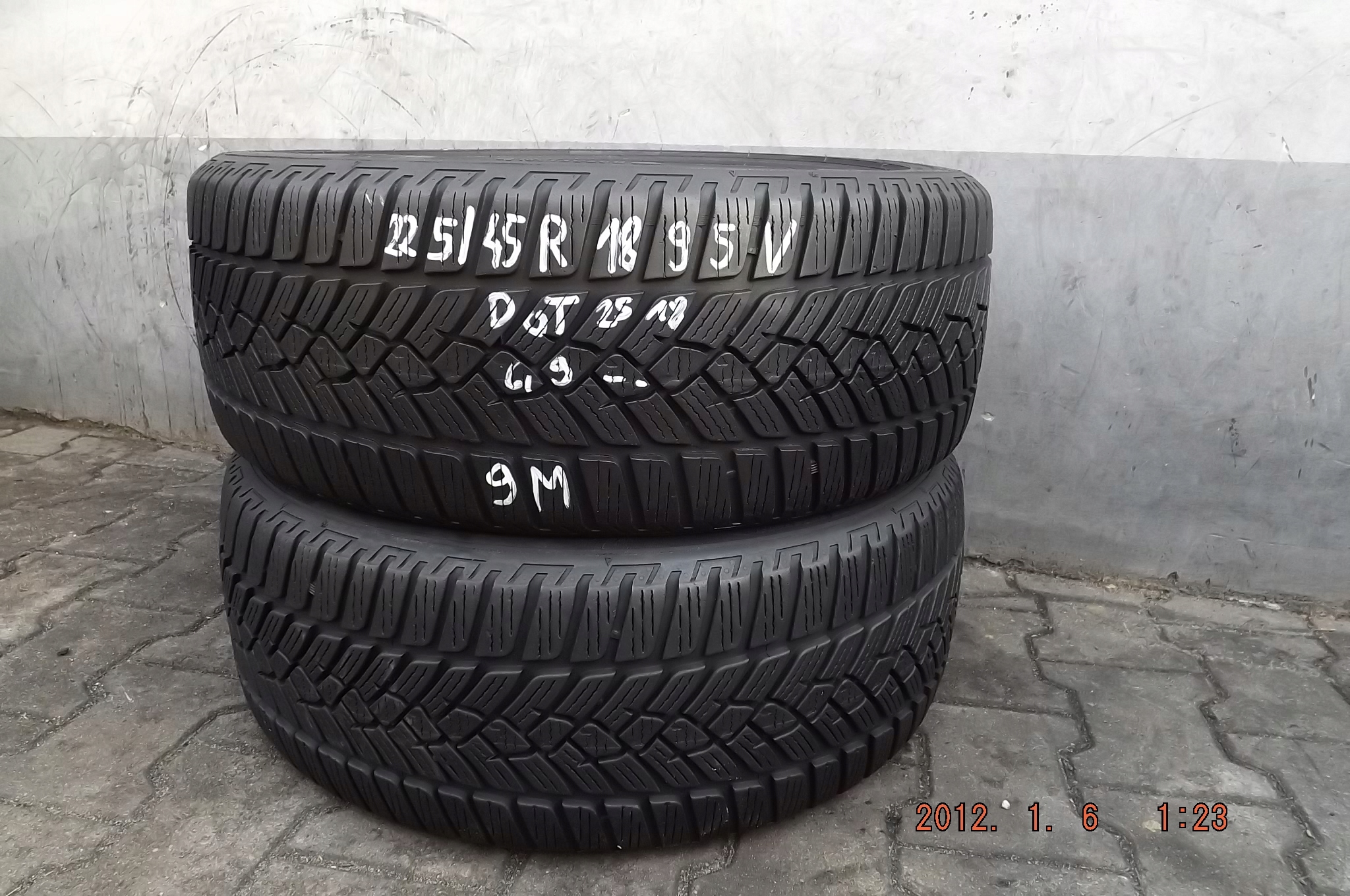 [9M] 2XZIMA 225/45R18 95V FULDA KRISTALL CONTROL HP 2 &