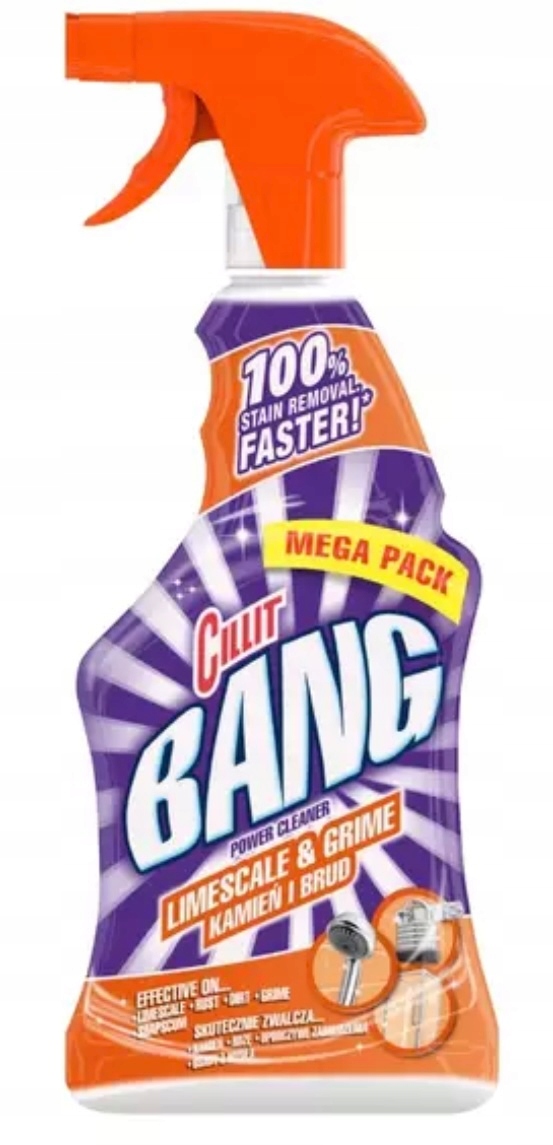 CILLIT BANG SPRAY ZERO KAMIENIA 750ML Nazwa handlowa Środek czyszczący w spray