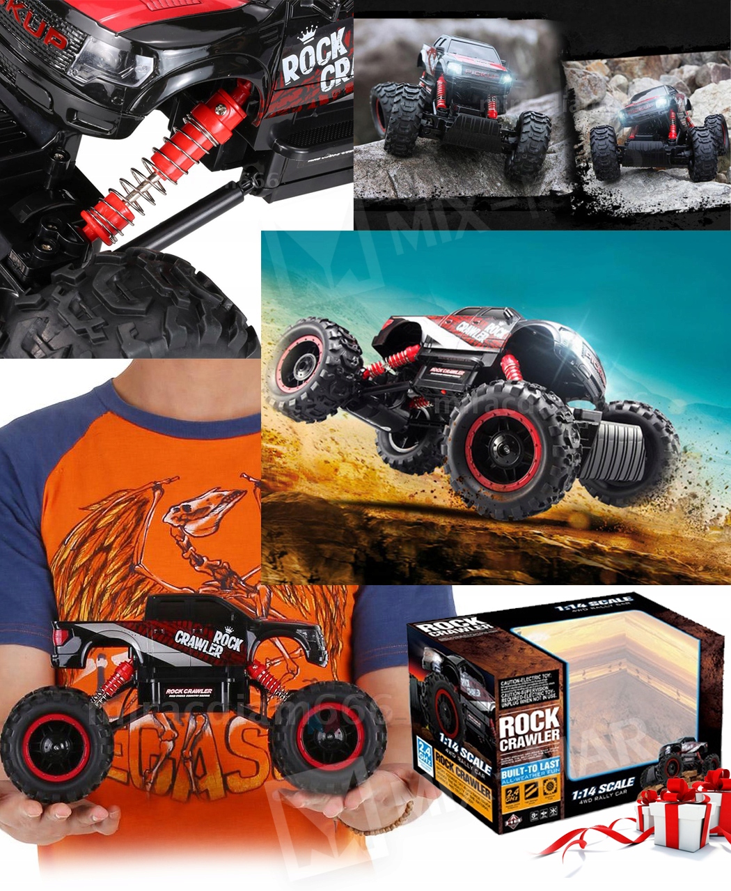 SAMOCHÓD STEROWANY Auto RC MoNsTeR 4x4 TERENOWY Marka HB