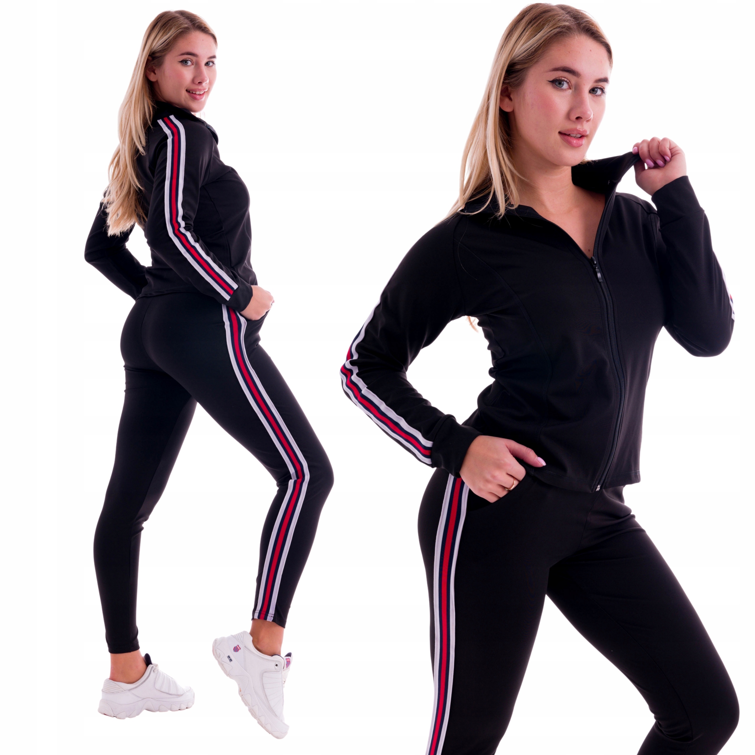 

Cudowny Komplet Dresowy Damski Bluza Spodnie Dres