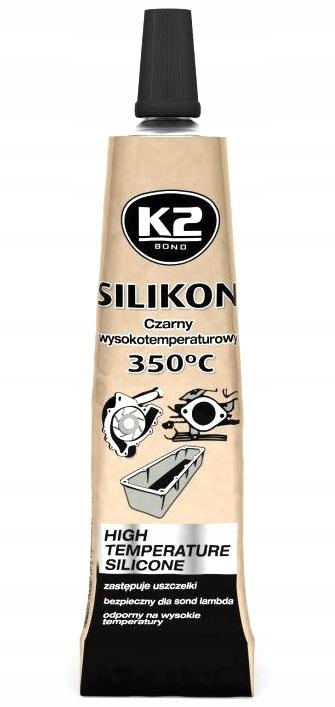 

K2 Silikon Wysokotemperaturowy Czarny +350°C 21G