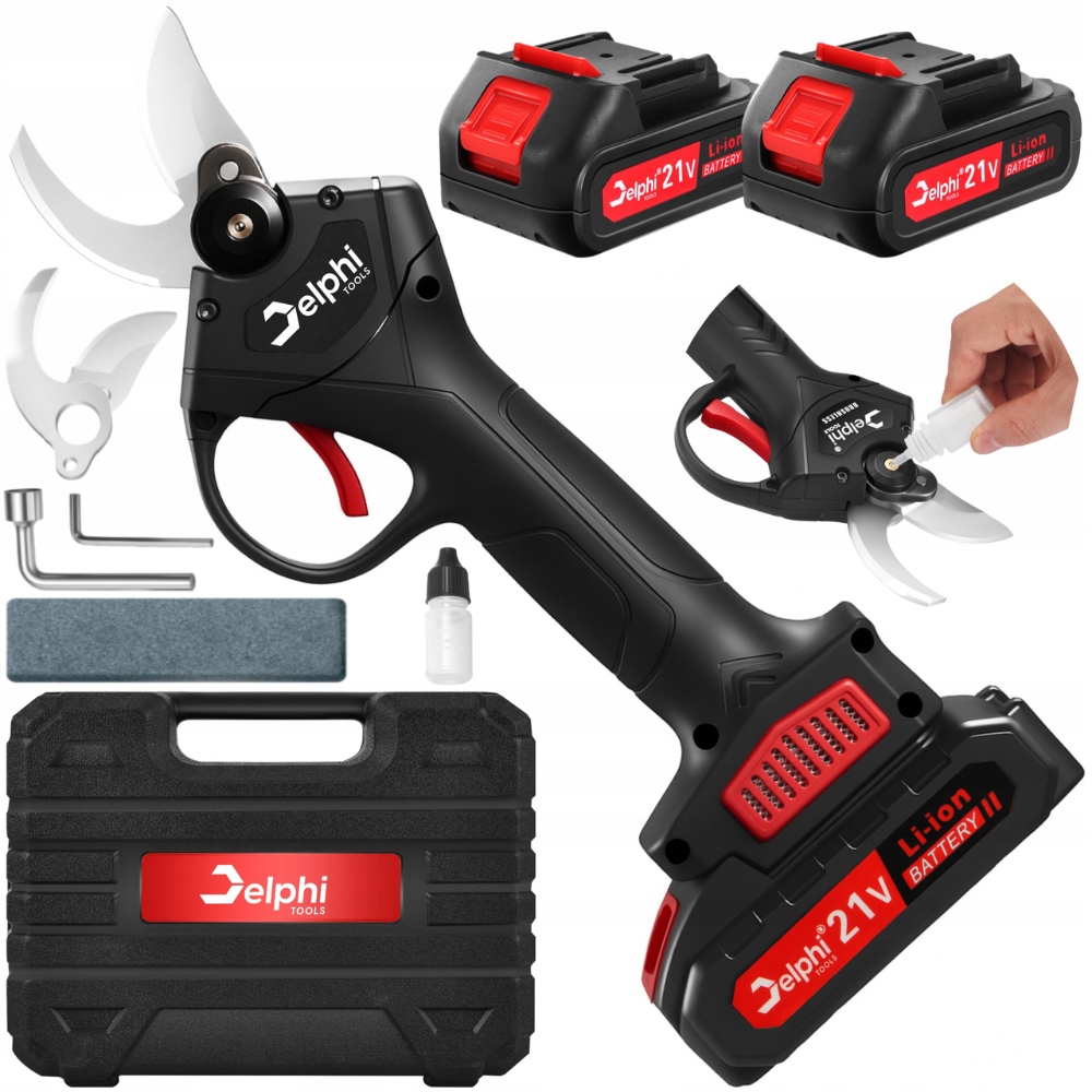 záhradné akumulátorové nožnice Elektrické Nožnice na rezanie konárov 2x batéria Set