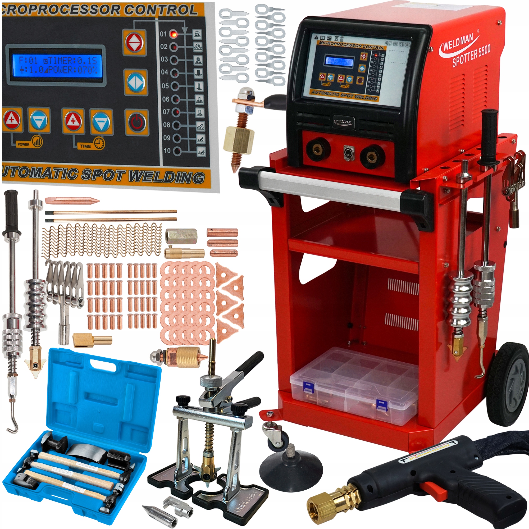 SPOTTER do blach zgrzewarka ZESTAW PULLER Spoter