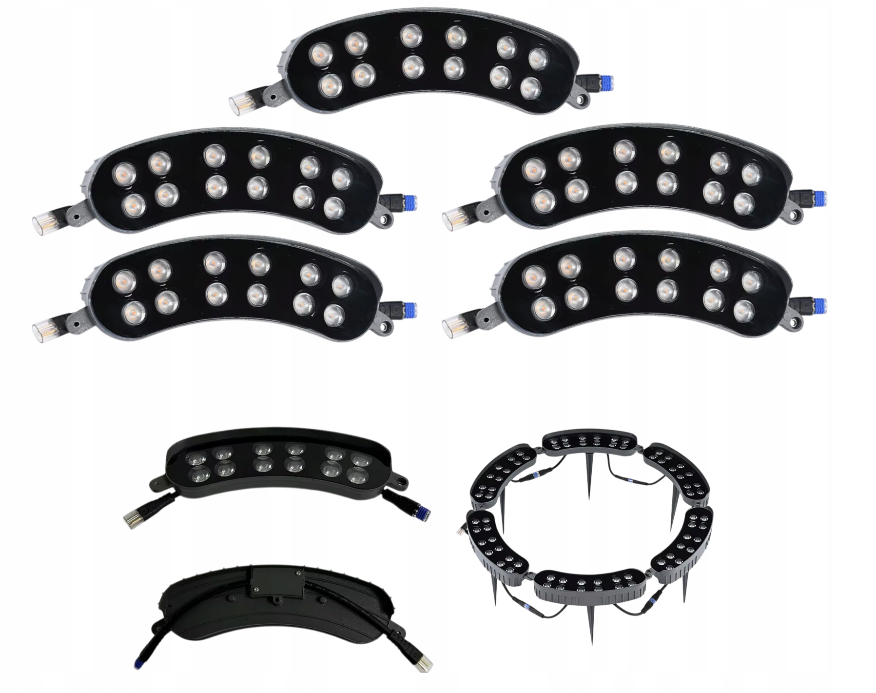 Modulárna Led lampa s podsvietením stromov 12W 230V IP65 6000K studená biela 5ks