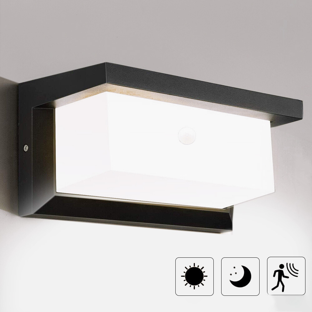 Kinkiet Zewnętrzny Led Nad Drzwi Wejściowe z czujnikiem ruchu 18W