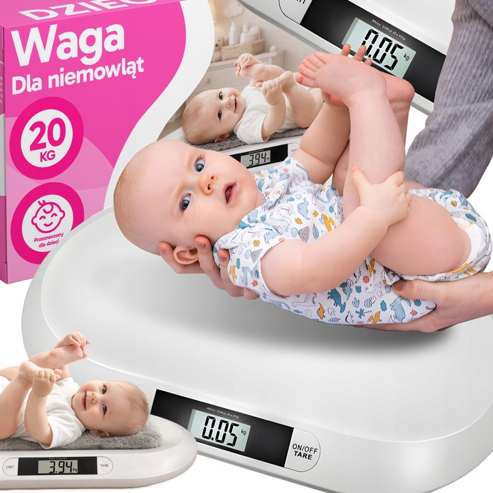 Váha Pro Dítě Kojenecká Děti Do 20 Kg Pro Miminka Přesnost 10 g
