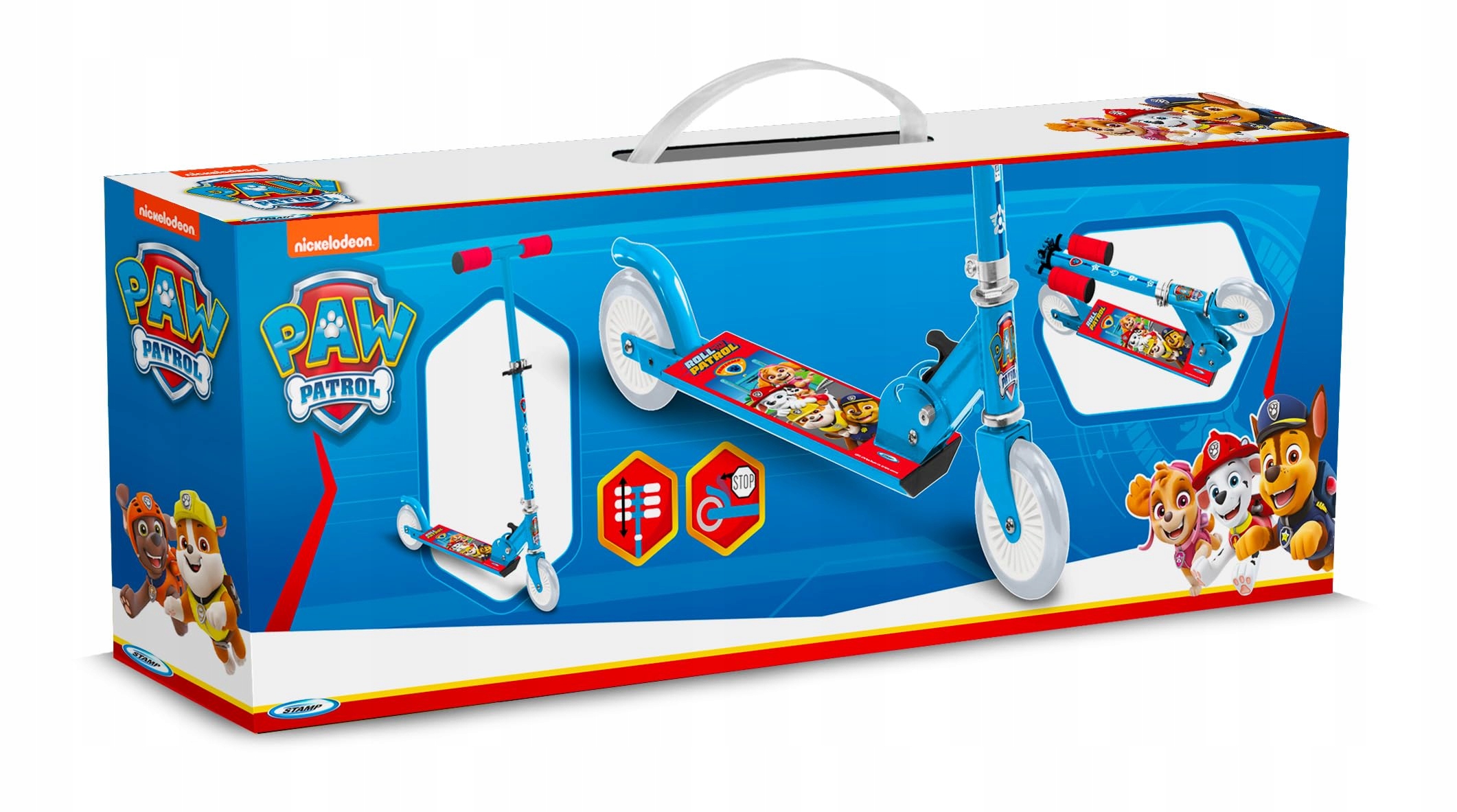 Hulajnoga Aluminiowa Dwukołowa Psi Patrol Paw Składana Stamp