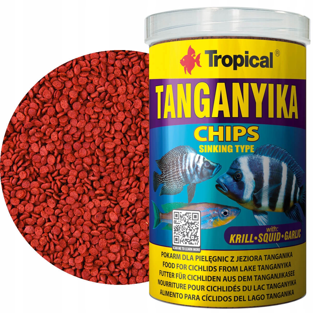 Tropical Tanganyika Chips 1000 ml 520 g Krmivo
