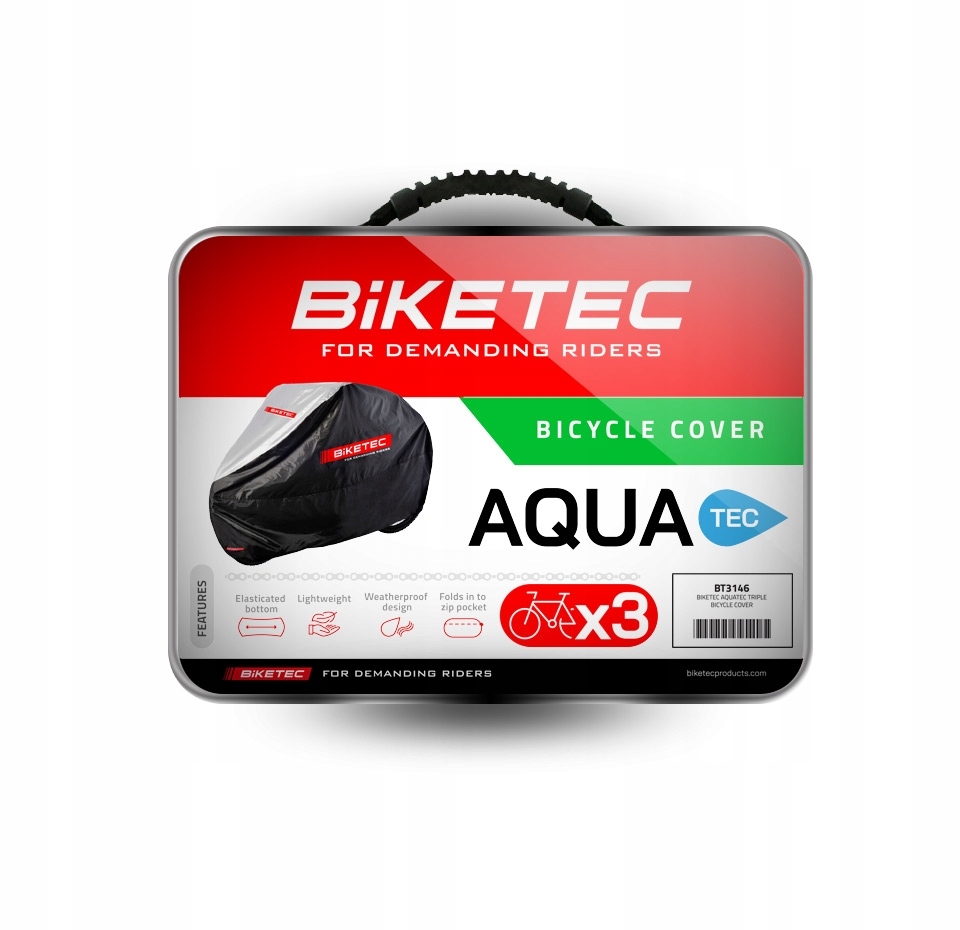 Biketec Voděodolný Obal Aquatec Pro Tři Jízdní Kola, Barva Černá/šedá, Roz