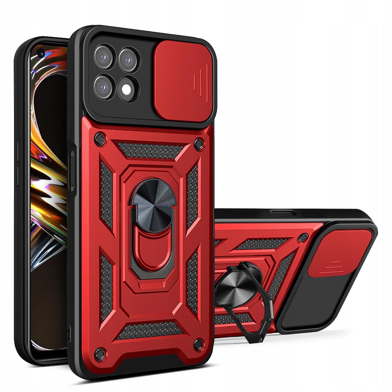 

Case Obudowa Ring Etui Pancerne do Realme 8i