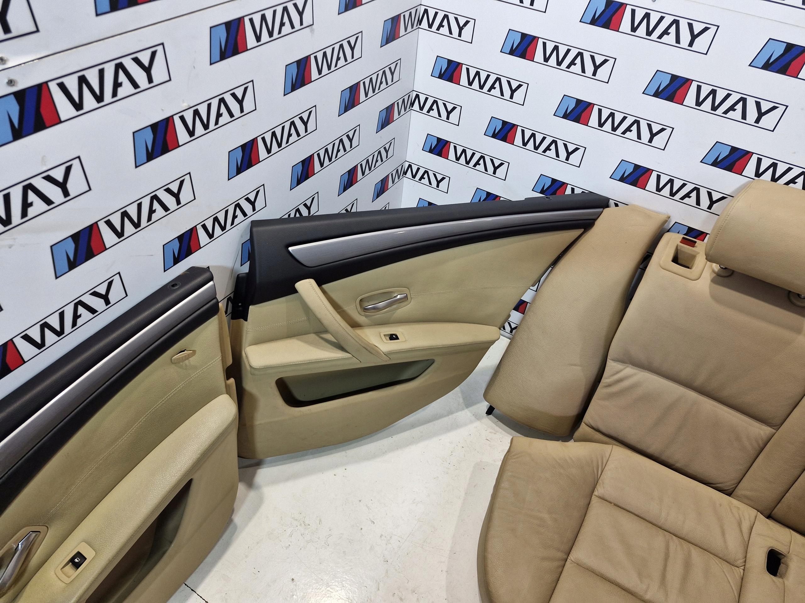BMW E61 LCI seats leather beige GRZANE manually KOMPLET EUROPA