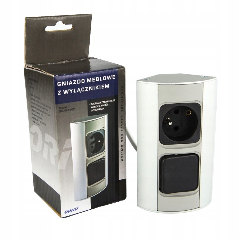Orno Nábytková Zásuvka S Vypínačem OR-AE-1302