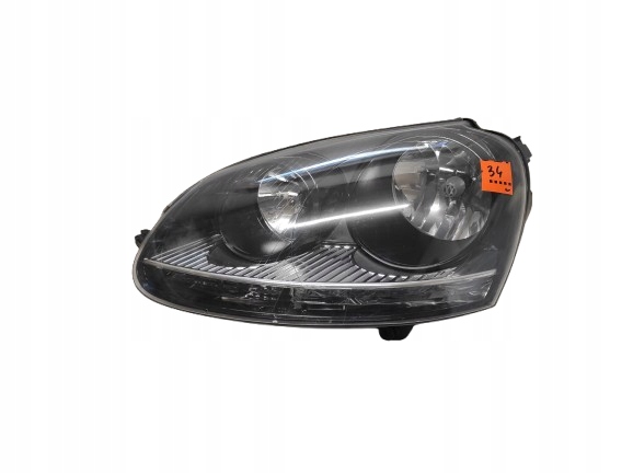VW GOLF V 5 03- LAMPA LEWA PRZÓD ZAMIENNIK CZARNA - CAŁA