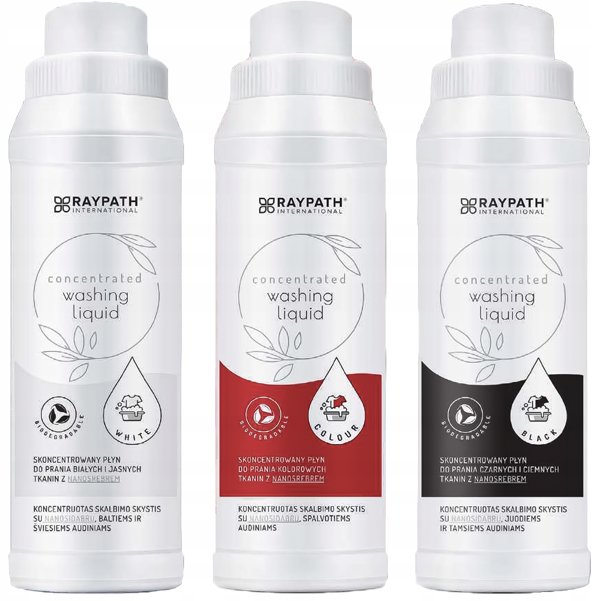 Levně Raypath sada pracích prostředků s nanostříbrem 3 x 500 ml