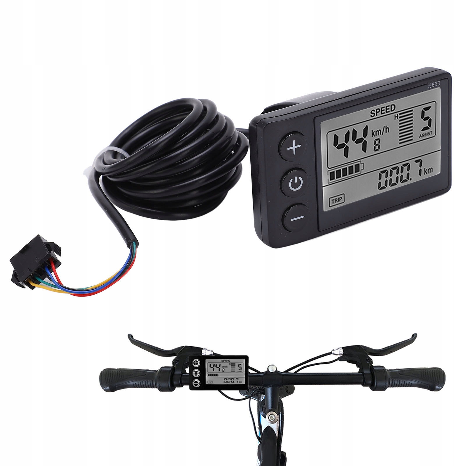 Elektryczny Wyświetlacz Rowerowy Licznik Miernik Wodoodporny LCD
