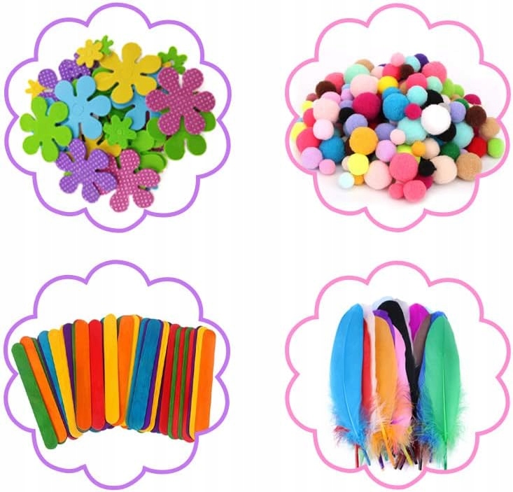 ZESTAW RZEMIEŚLNICZY DLA DZIECKA DIY ARTYKUŁY ARTYSTYCZNE DLA DZIECI x1600 EAN (GTIN) 0784840087222