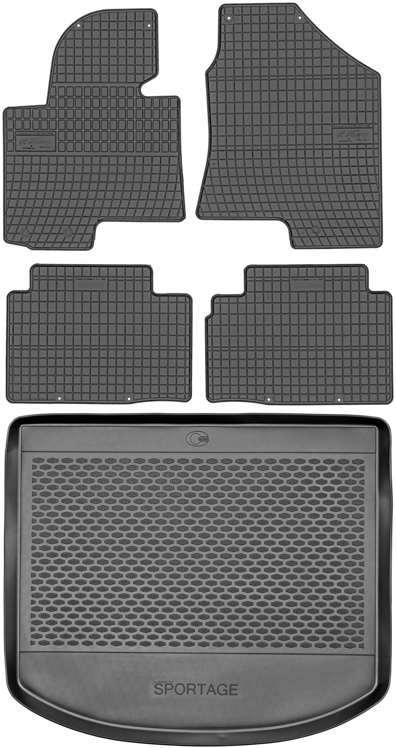 Kia Sportage III Suv od roku 2010-2016 Sada Koberčeky batožinový priestor