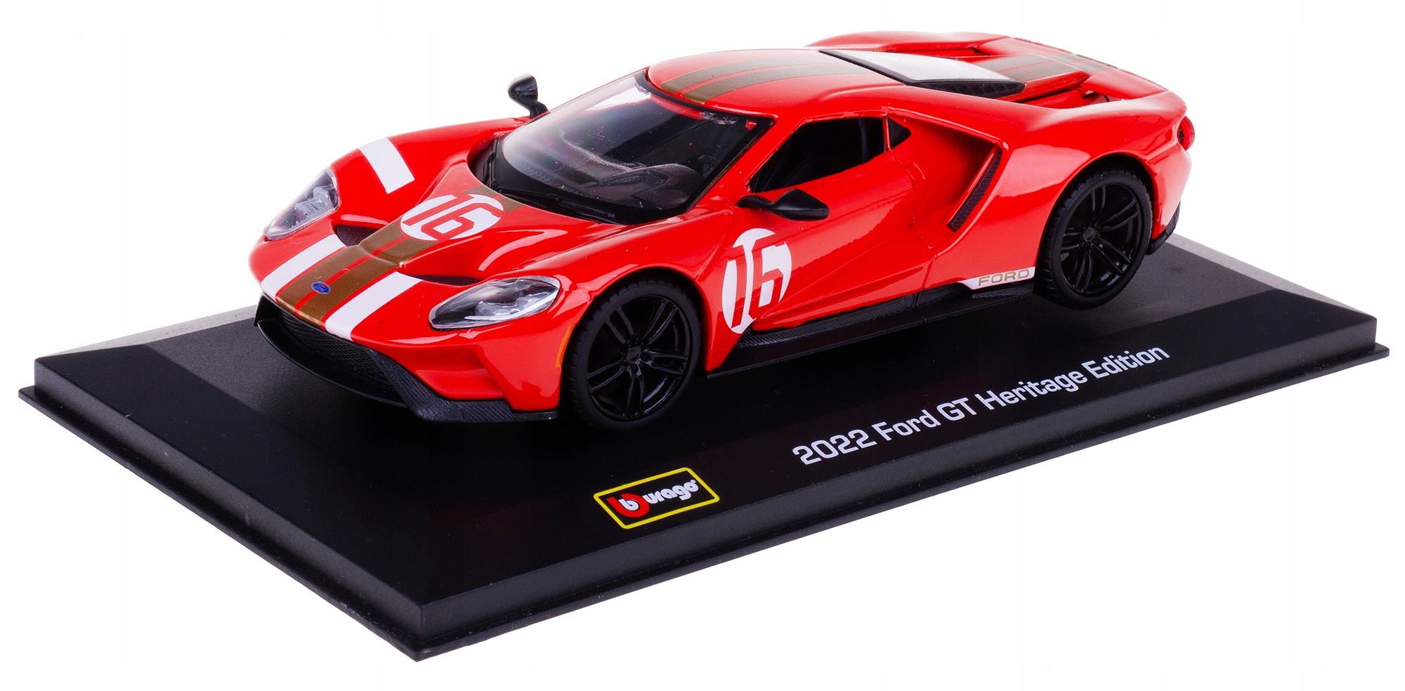 Ford Gt 2022 Heritage Edition #16 Model Kovový Bburago 1:32 Box