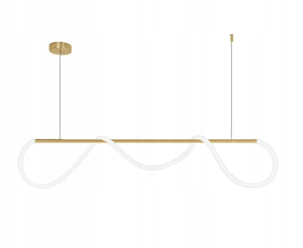 

Lampa Sufitowa Wisząca Long Gold Lina Led